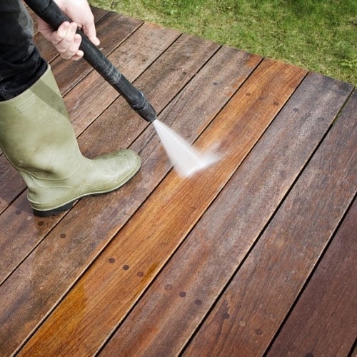 How Can I Safely Power Wash My Deck?