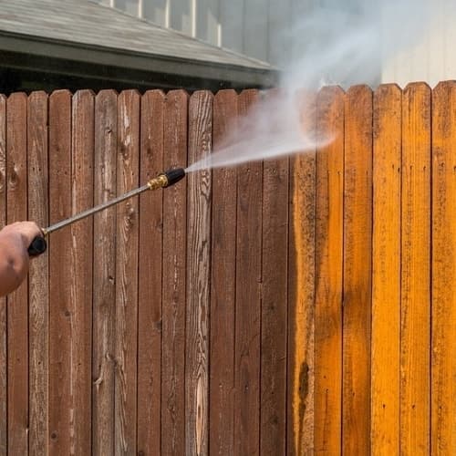 Step 4: Clean and Strip Fence 