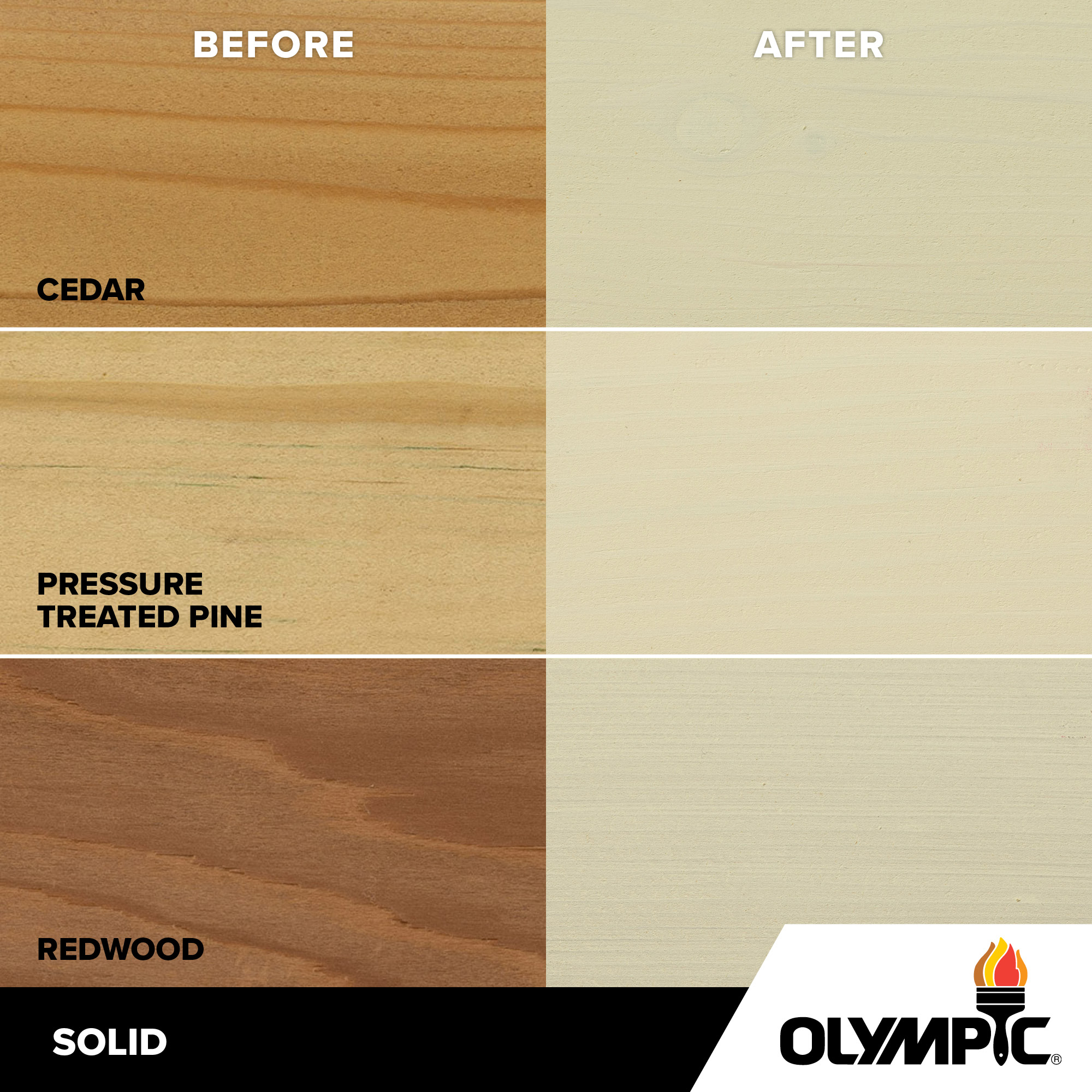 Exterior Wood Stain Colors - Off White - Wood Stain Colors From Olympic.com