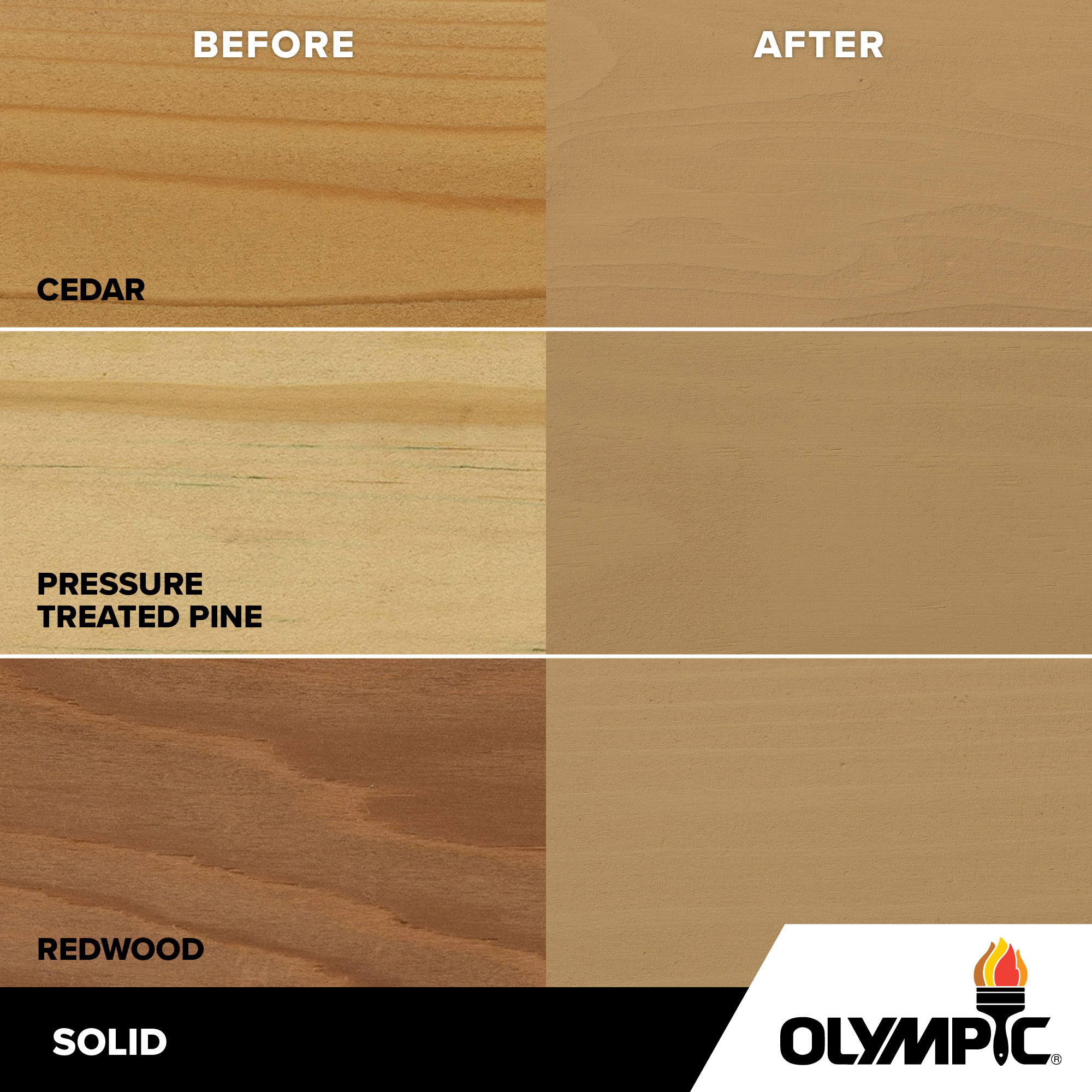Exterior Wood Stain Colors - Chamois - Wood Stain Colors From Olympic.com