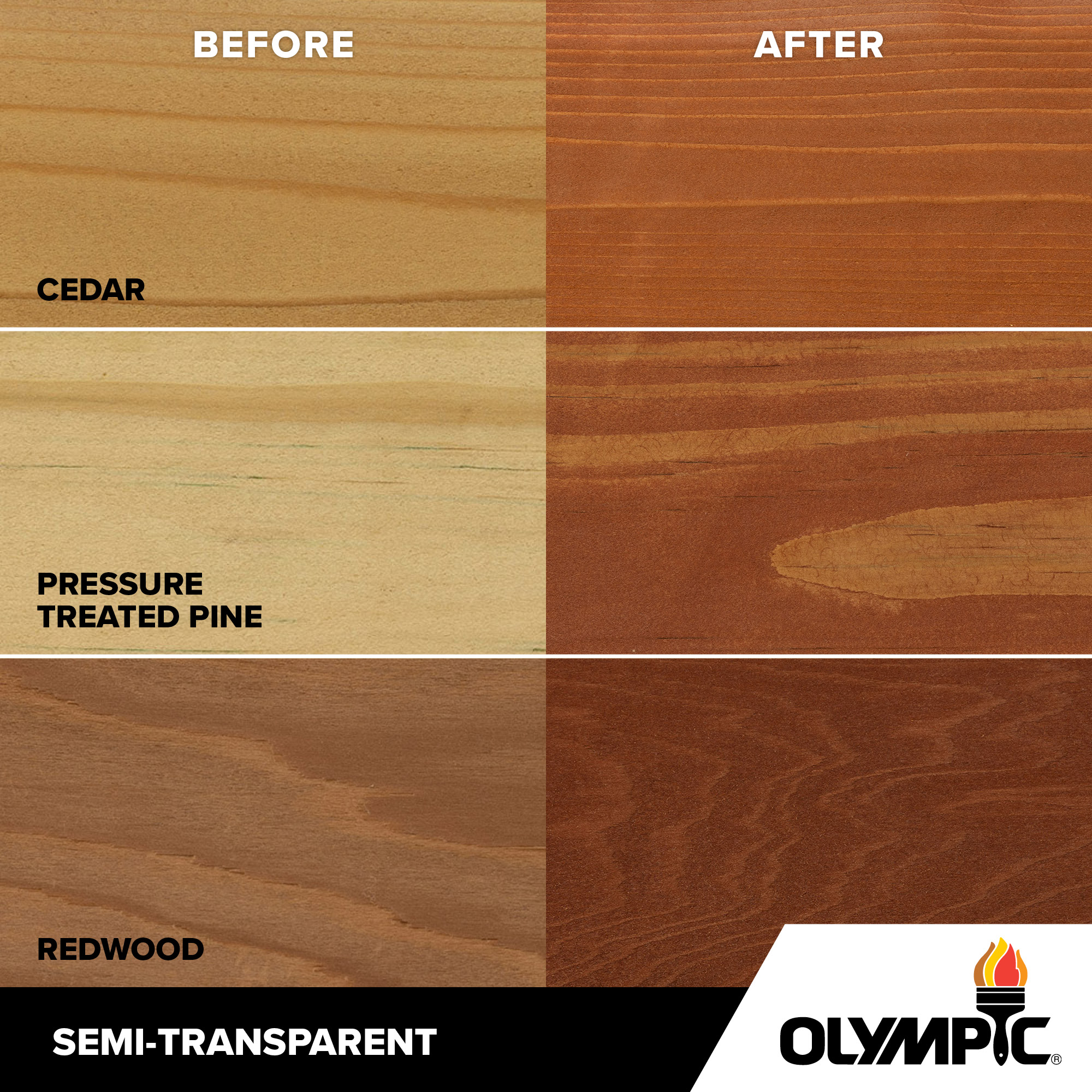 Exterior Wood Stain Colors - Redwood - Wood Stain Colors From Olympic.com
