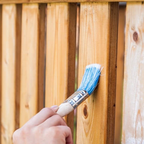 Step 5: Stain the Fence